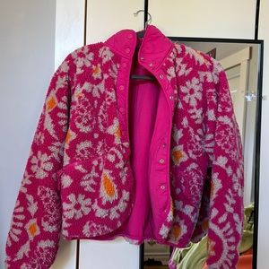 Free people hit the slope fleece jacket